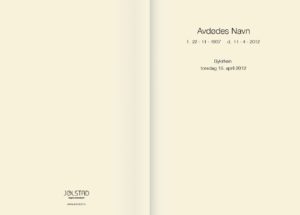 Ren og enkel eggehvitt programhefte fra Jølstad