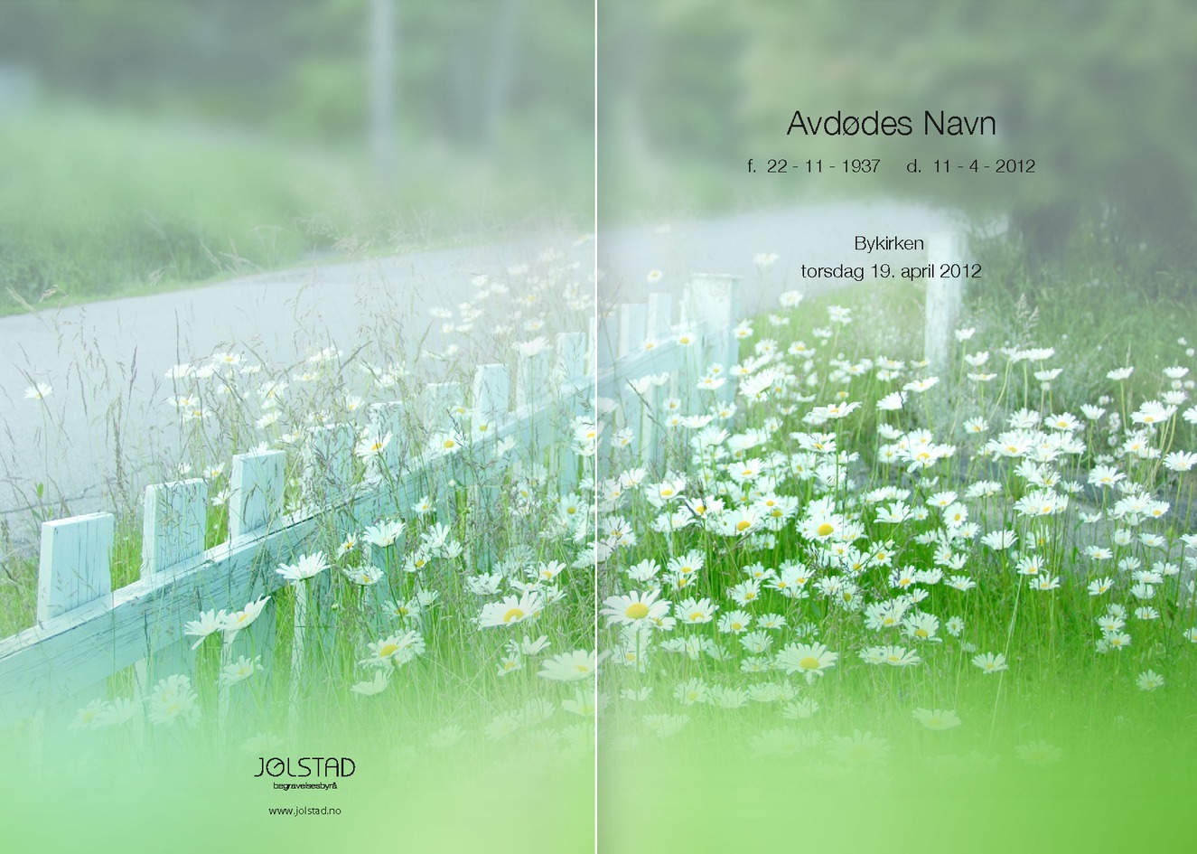 Vårlig programhefte fra Jølstad