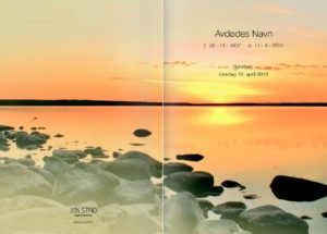 Midnattssol over hele programheftet fra Jølstad