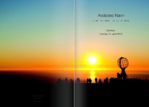 Nordkapp som motiv på programheftet fra Jølstad