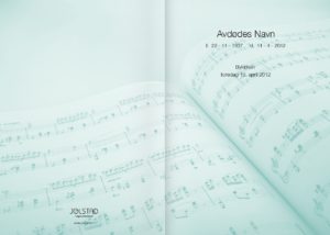 Programhefte med noter fra Jølstad