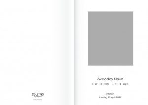 illustrasjonsbilde programhefte fra jølstad begravelsesbyrå